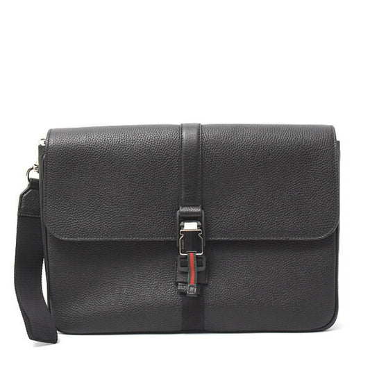 Gucci Black Leather Clutch Bag