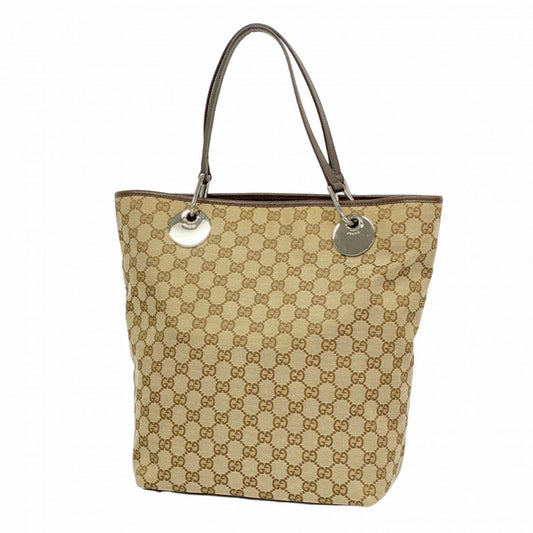 Gucci Brown Canvas Tote Bag