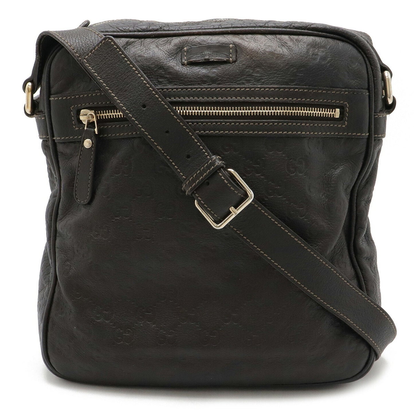 Gucci Dark Brown Leather Shoulder Bag