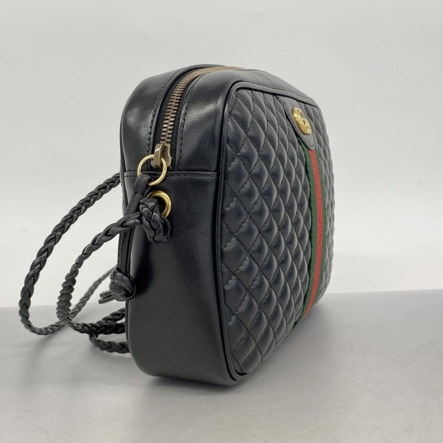 Gucci Black Leather Shoulder Bag