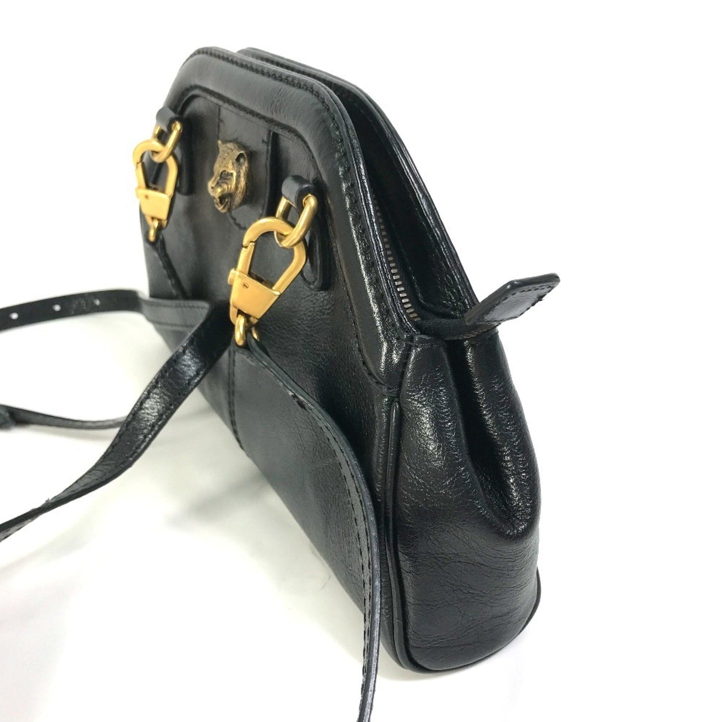 Gucci Black Leather Clutch Bag Shoulder Bag