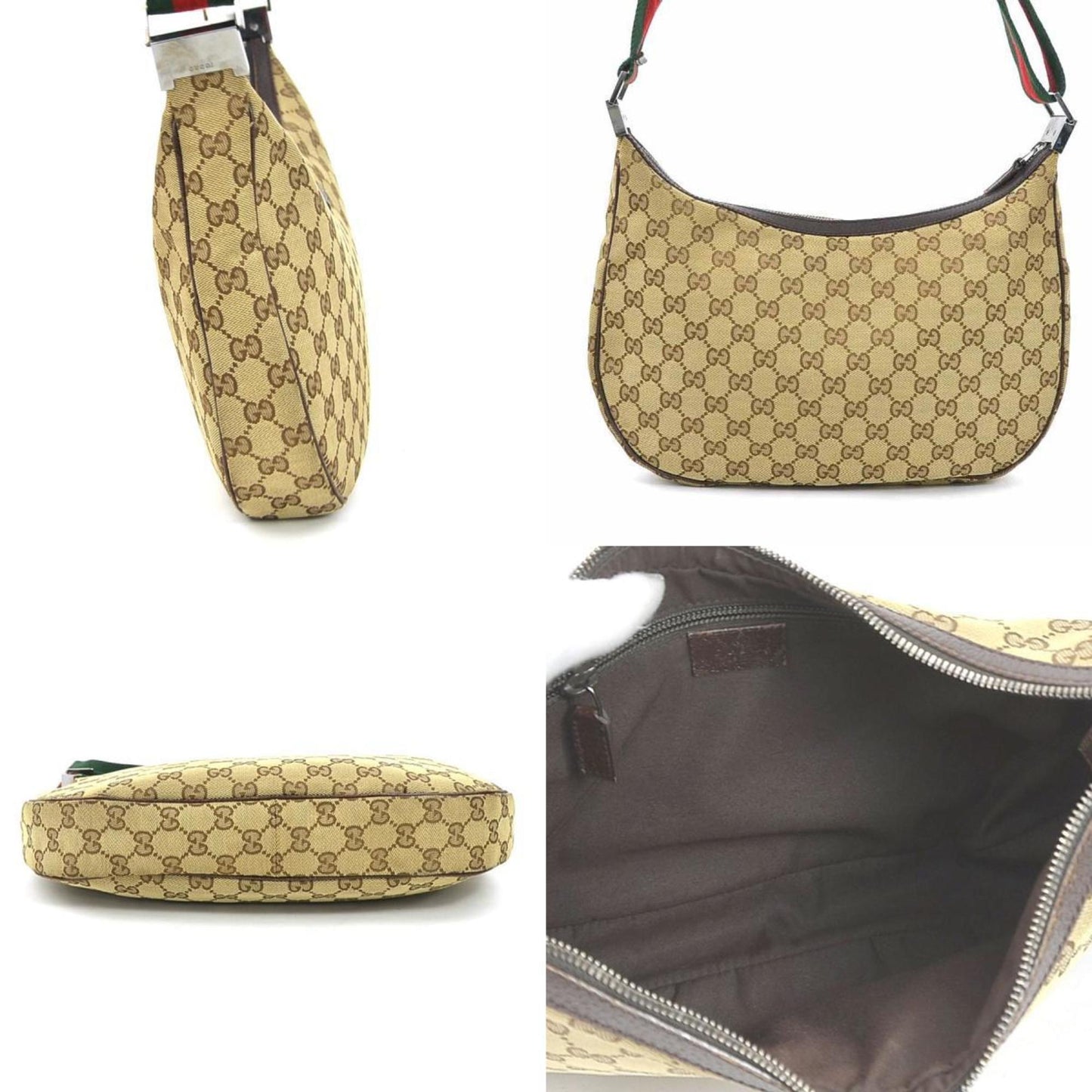 Gucci Brown Gg Canvas Shoulder Bag