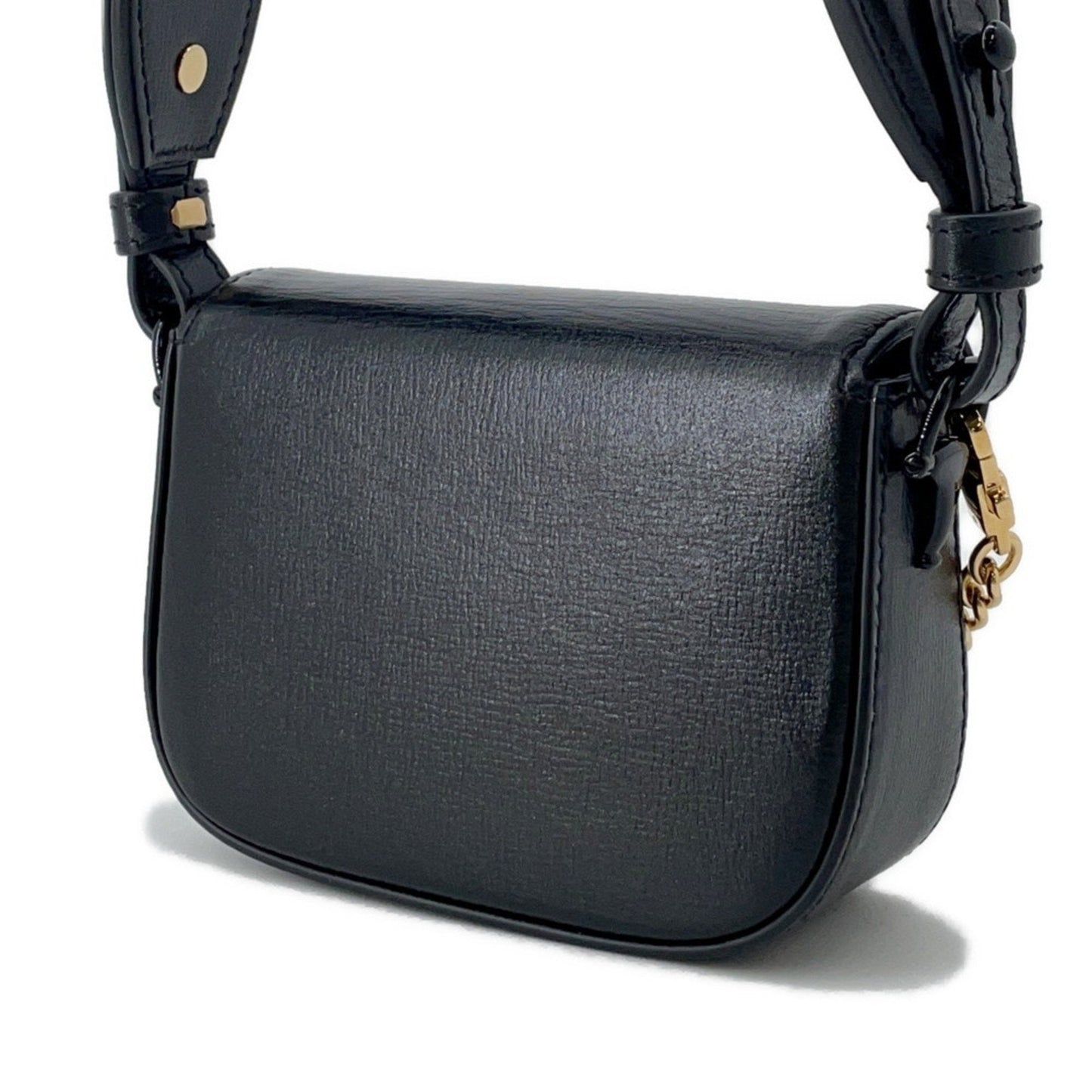 Gucci Horsebit Black Leather Handbag Shoulder Bag