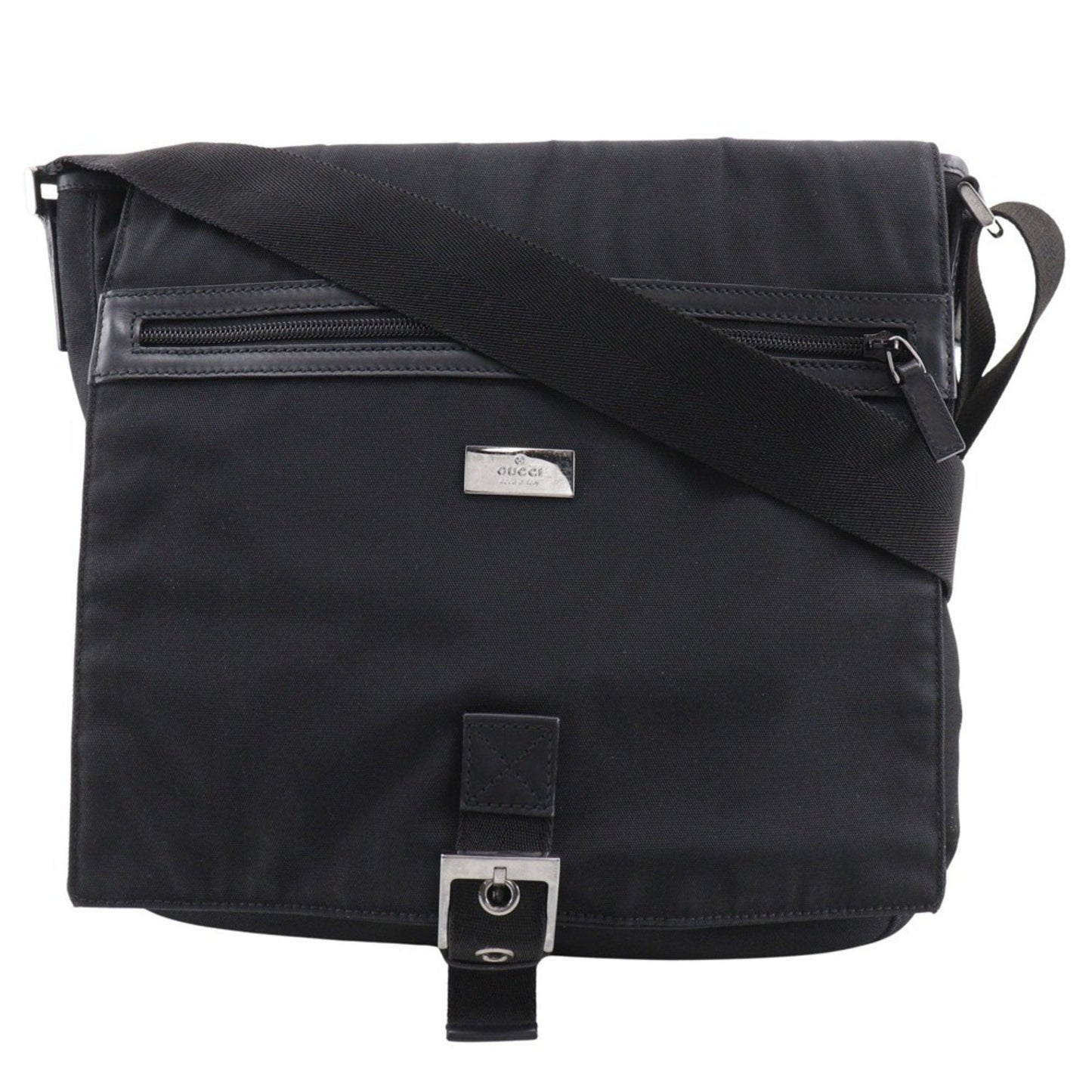 Gucci Black Nylon Canvas Shoulder Bag