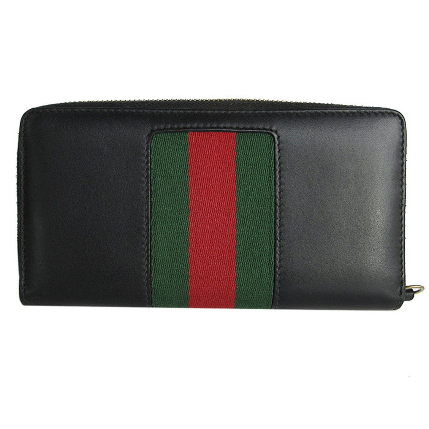 Gucci Black Gold Metal Leather Coin Purse/Coin Case