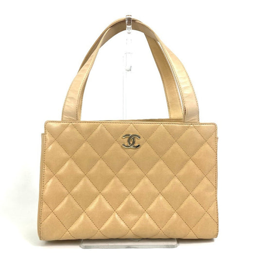 Chanel Beige Leather Handbag Tote Bag