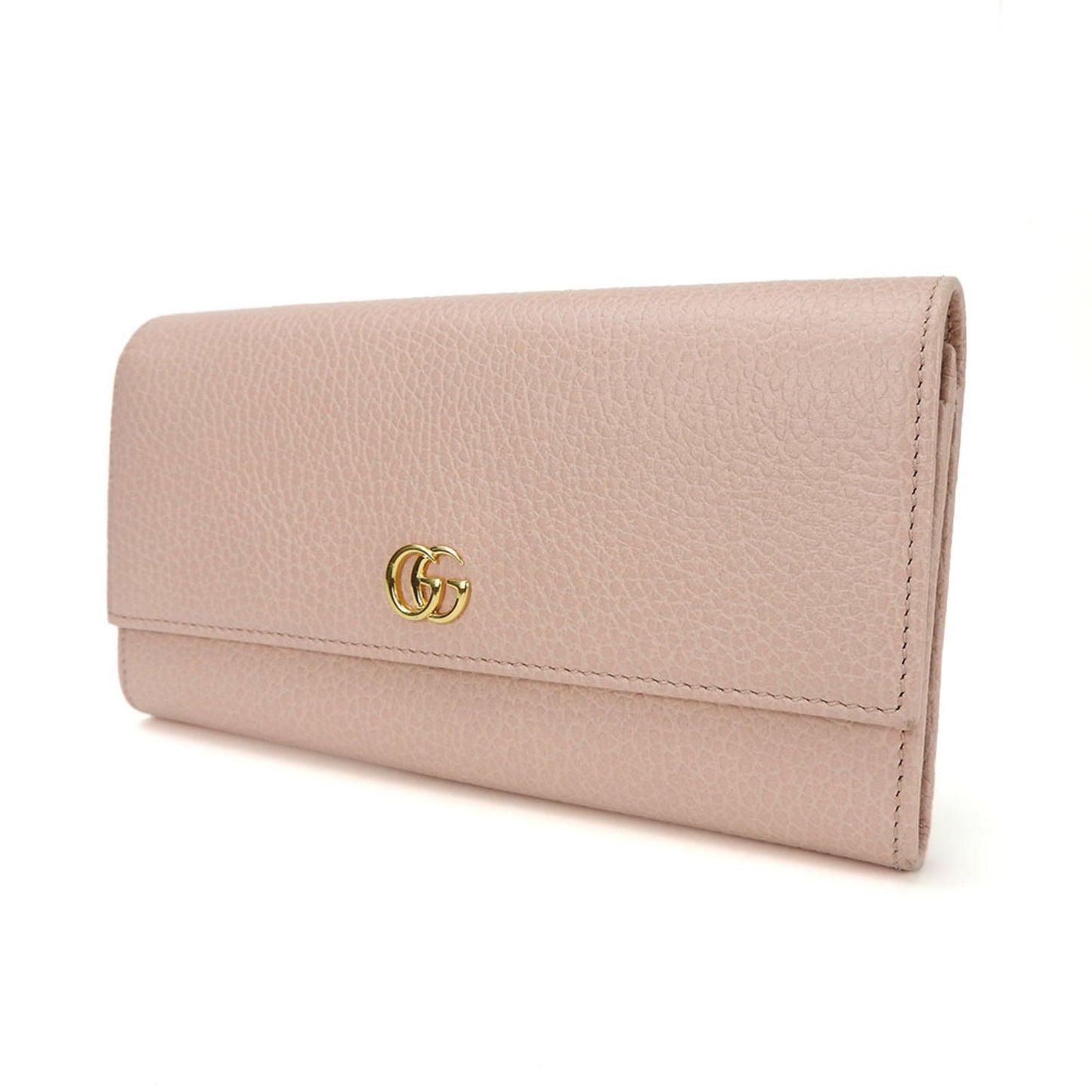 Gucci Pink Leather Long Wallet (Bi-Fold)