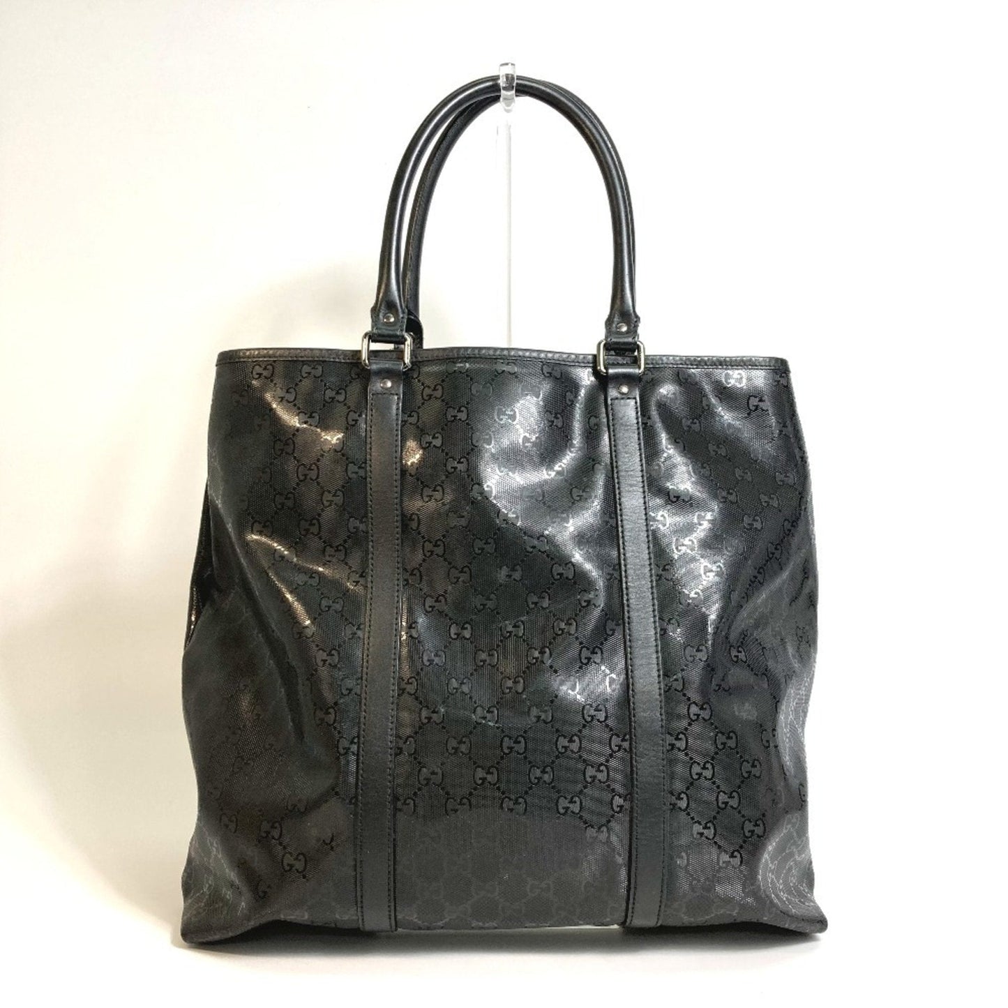 Gucci Black Gg Imprimé Tote Bag