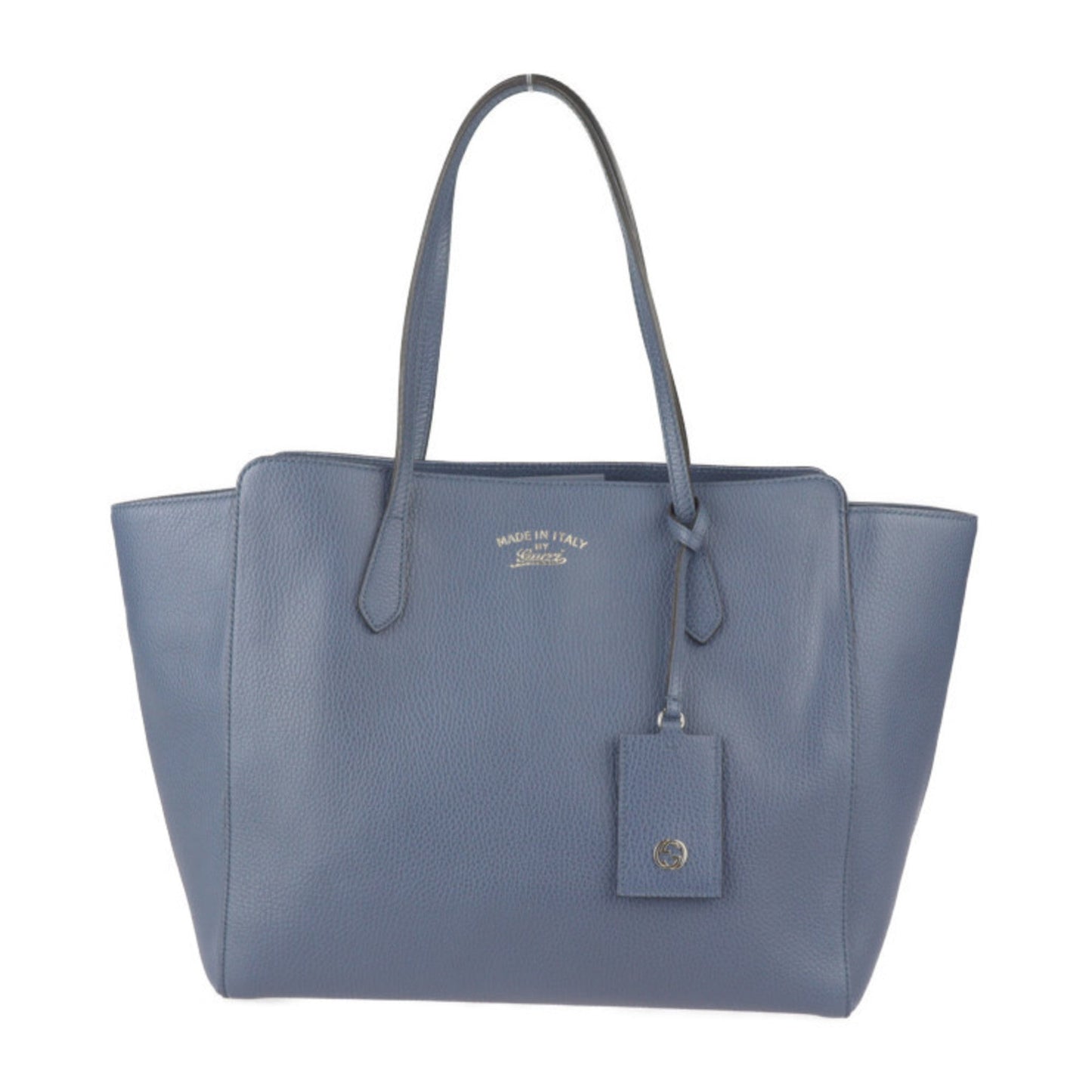 Gucci Navy Leather Handbag Shoulder Bag Tote Bag