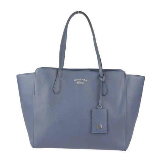 Gucci Navy Leather Handbag Shoulder Bag Tote Bag