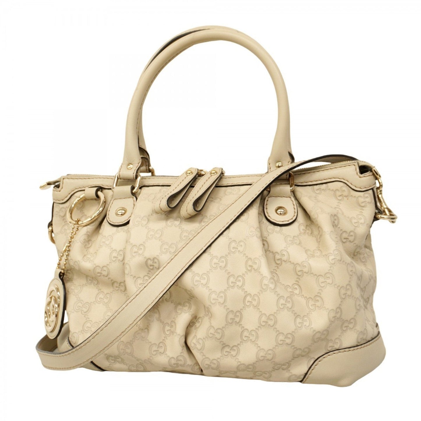 Gucci Beige Leather Handbag