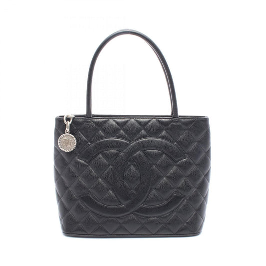 Chanel Black Leather Tote Bag
