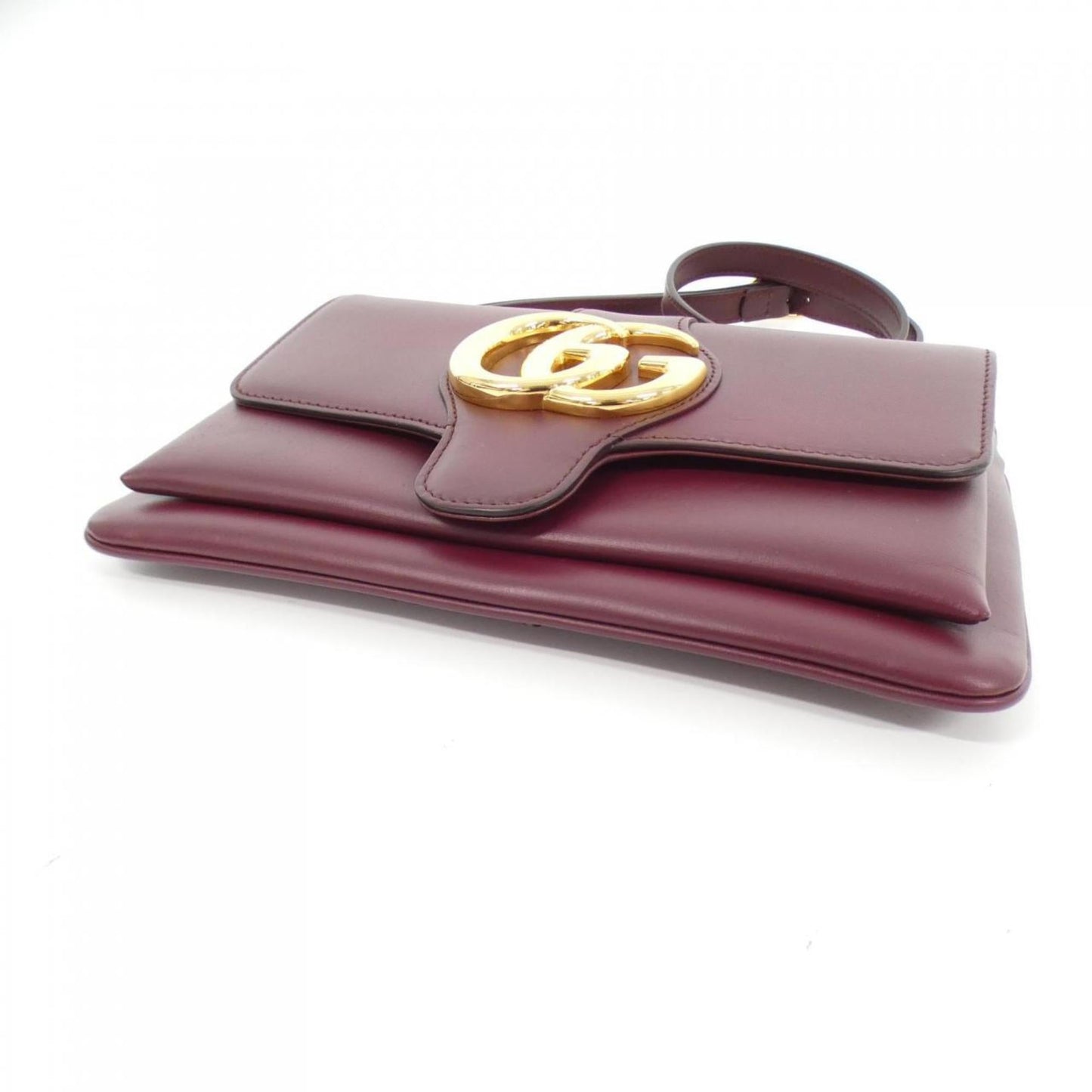 Gucci Burgundy Leather Shoulder Bag