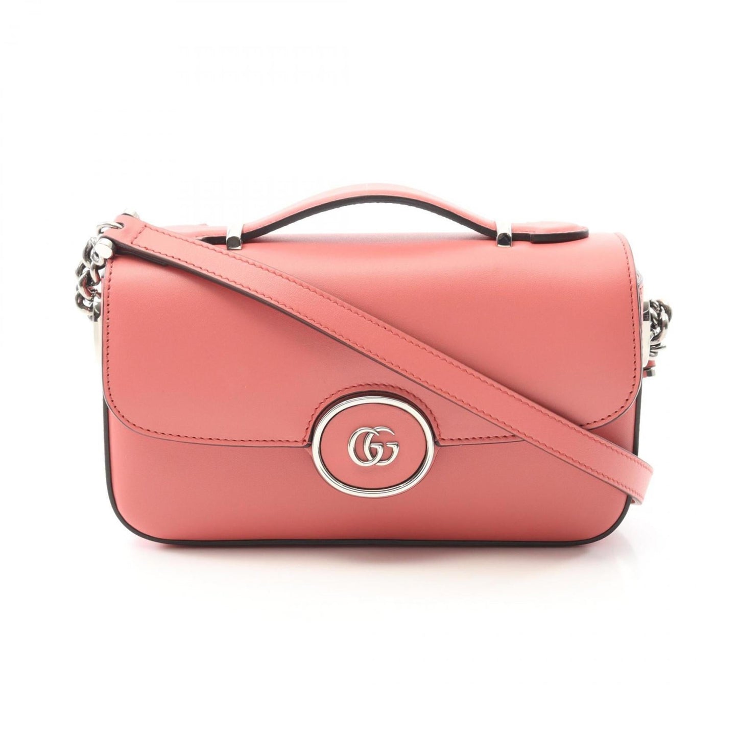 Gucci Pink Leather Shoulder Bag