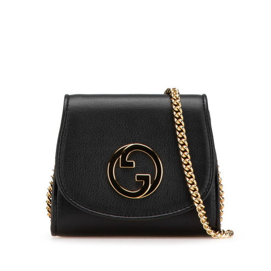 Gucci Black Leather Shoulder Bag