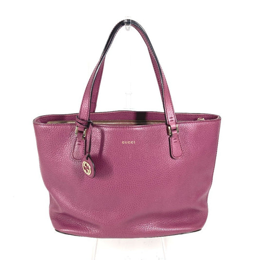 Gucci Purple Leather Shoulder Bag Tote Bag