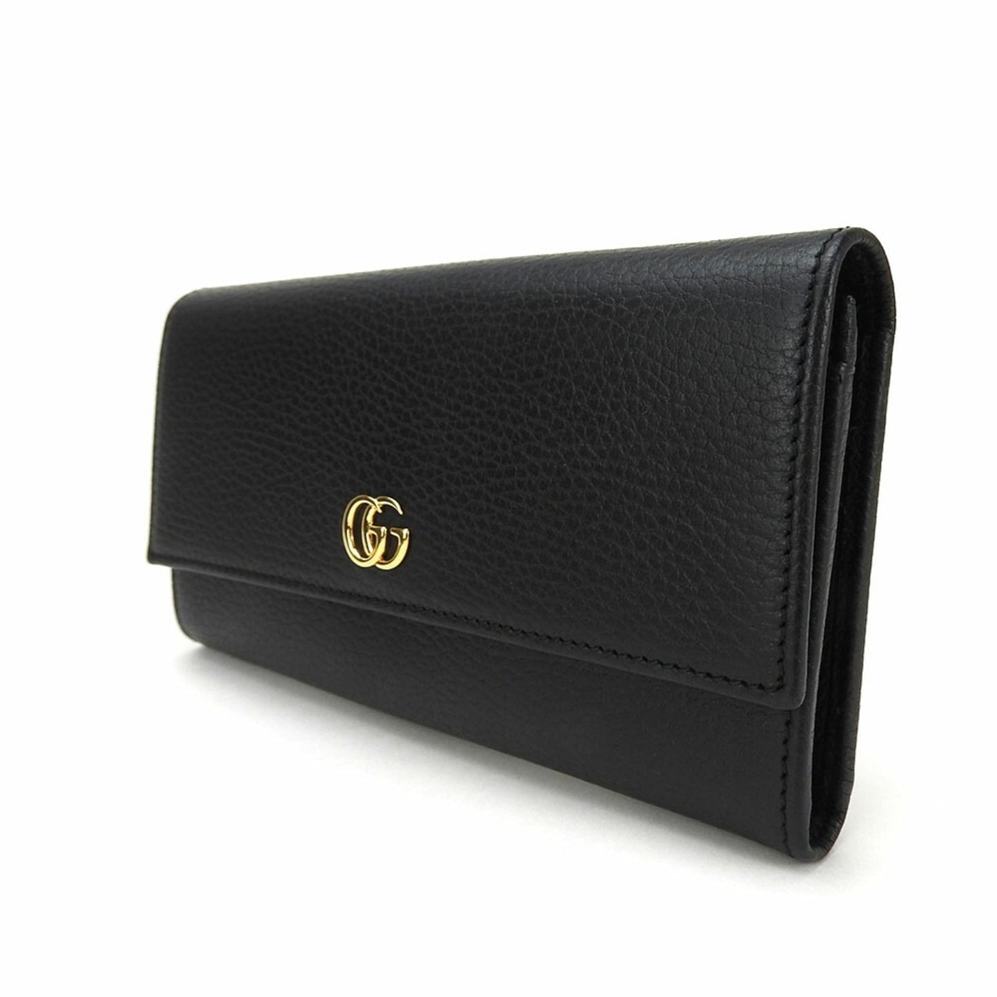 Gucci Black Leather Long Wallet (Bi-Fold)