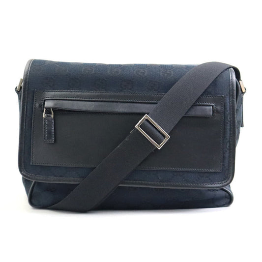 Gucci Gg Canvas Black Gg Canvas Shoulder Bag