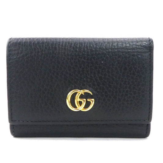 Gucci Black Leather Wallet (Tri-Fold)