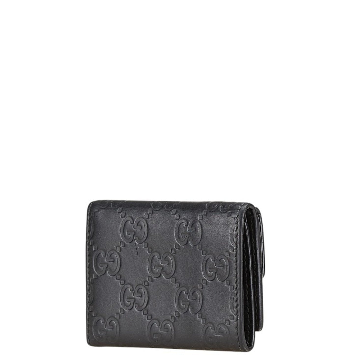 Gucci Black Pvc Leather Wallet (Bi-Fold)