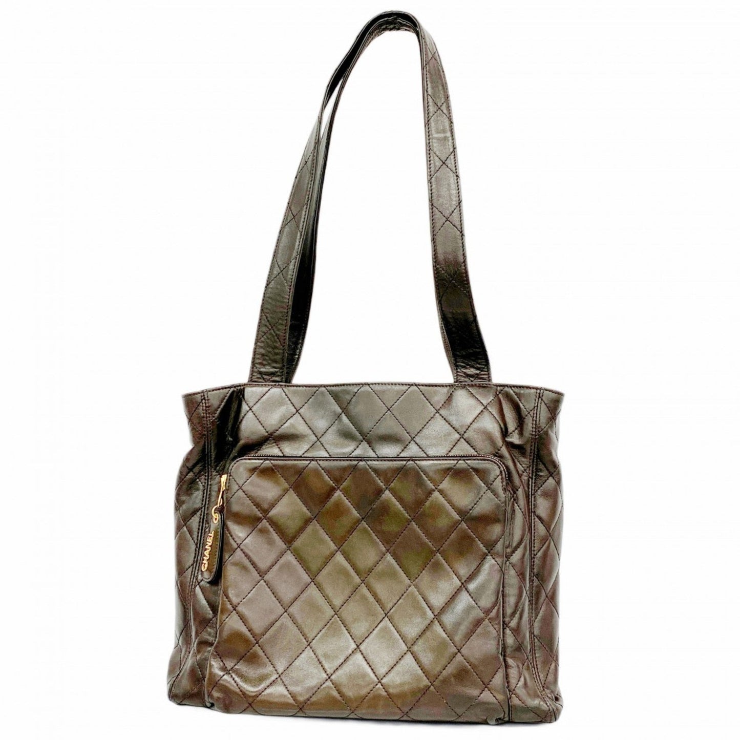 Chanel Black Leather Tote Bag