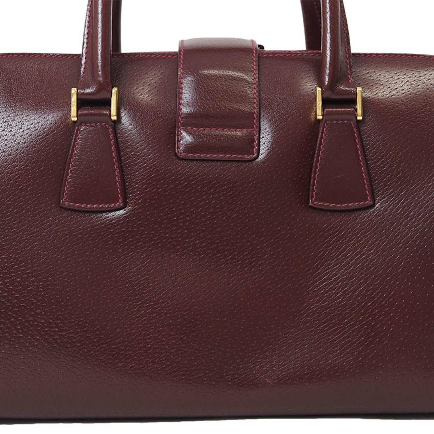 Gucci Bordeaux Leather Handbag
