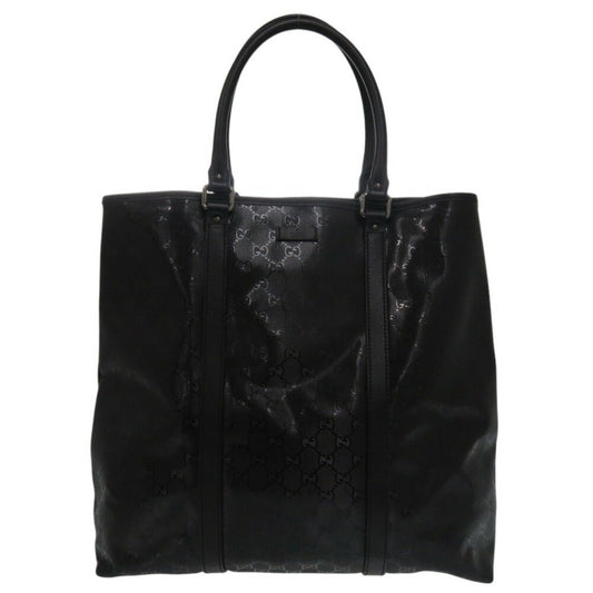 Gucci Black Pvc Tote Bag