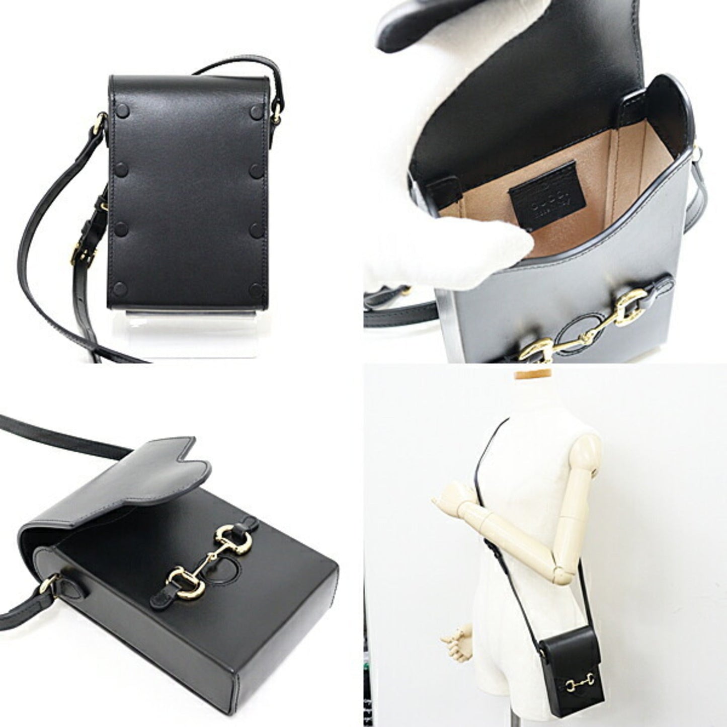 Gucci Black Leather Shoulder Bag