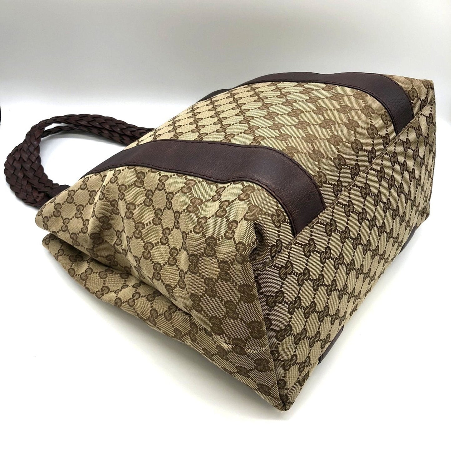 Gucci Gg Canvas Brown Gg Canvas Handbag Tote Bag