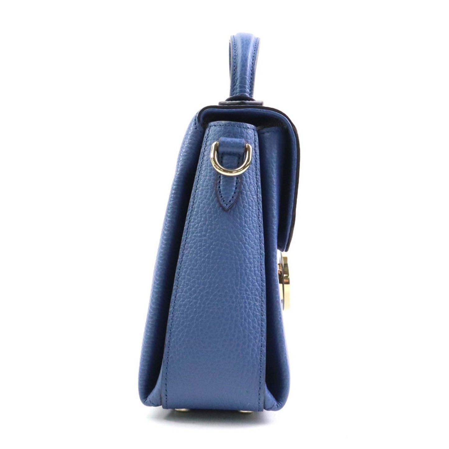 Gucci Blue Leather Shoulder Bag