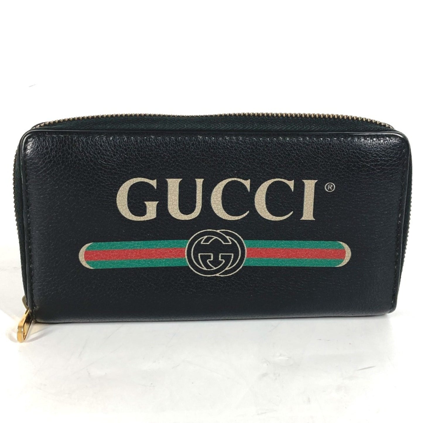 Gucci Black Leather Long Wallet (Bi-Fold)