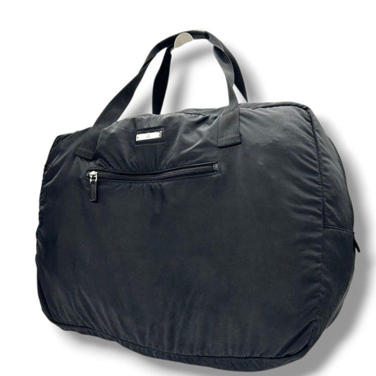 Gucci Black Nylon Boston Bag Handbag Tote Bag