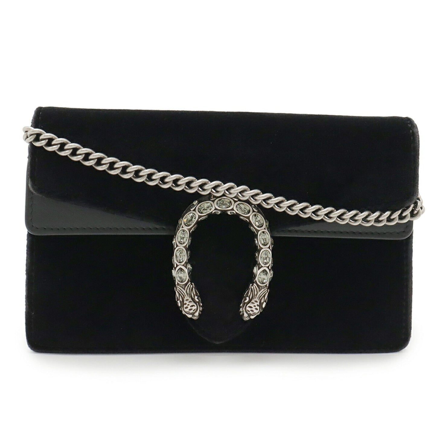 Gucci Black Suede Leather Clutch Bag Shoulder Bag