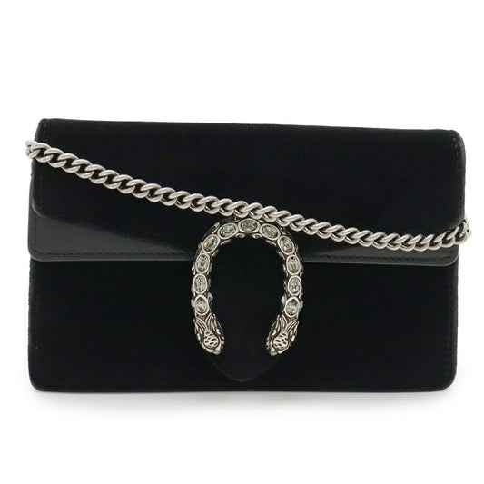 Gucci Black Suede Leather Clutch Bag Shoulder Bag