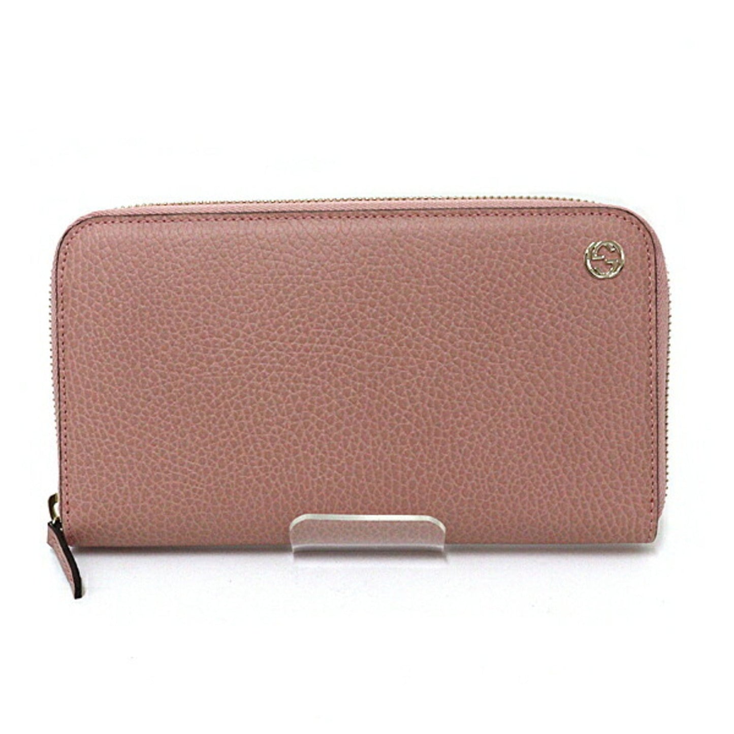 Gucci Pink Leather Long Wallet (Bi-Fold)