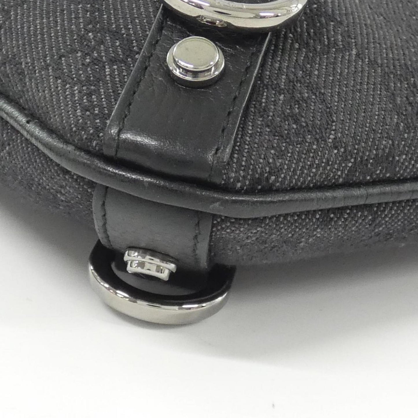 Gucci Black Denim Shoulder Bag