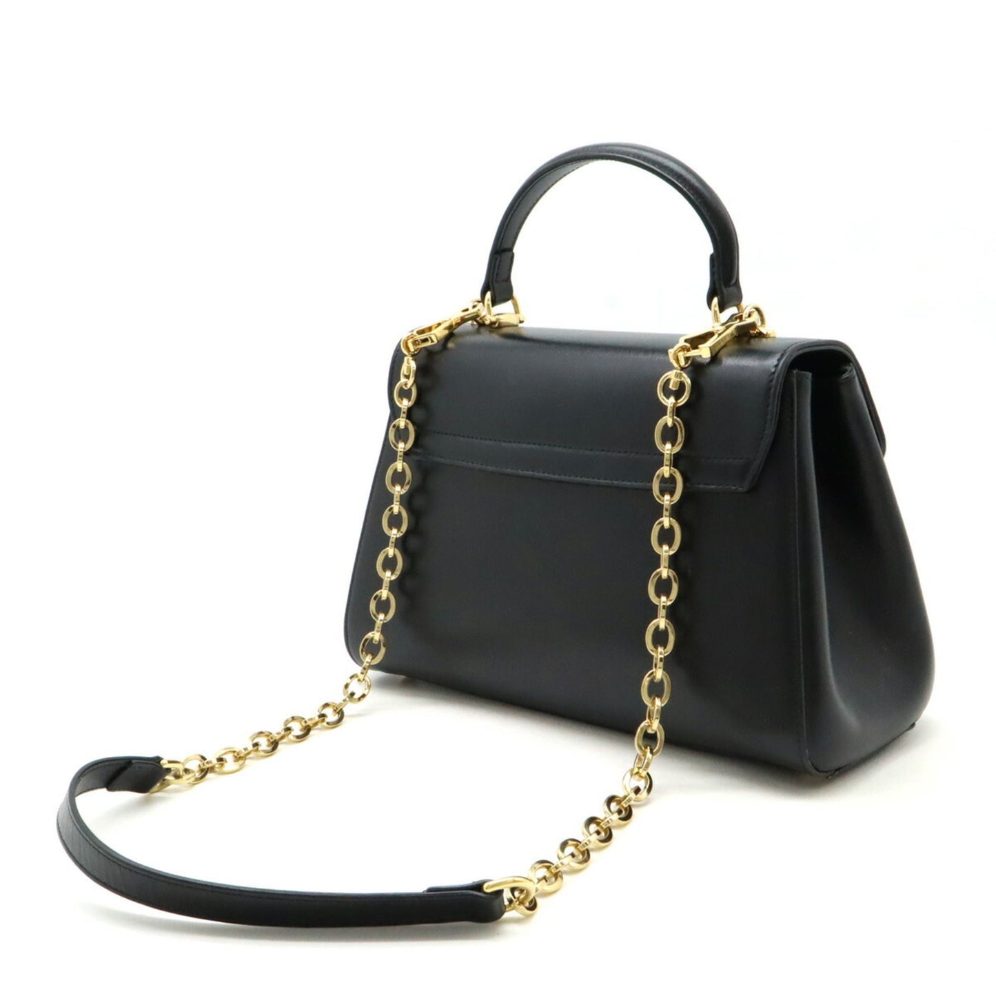 Gucci Black Leather Handbag Shoulder Bag