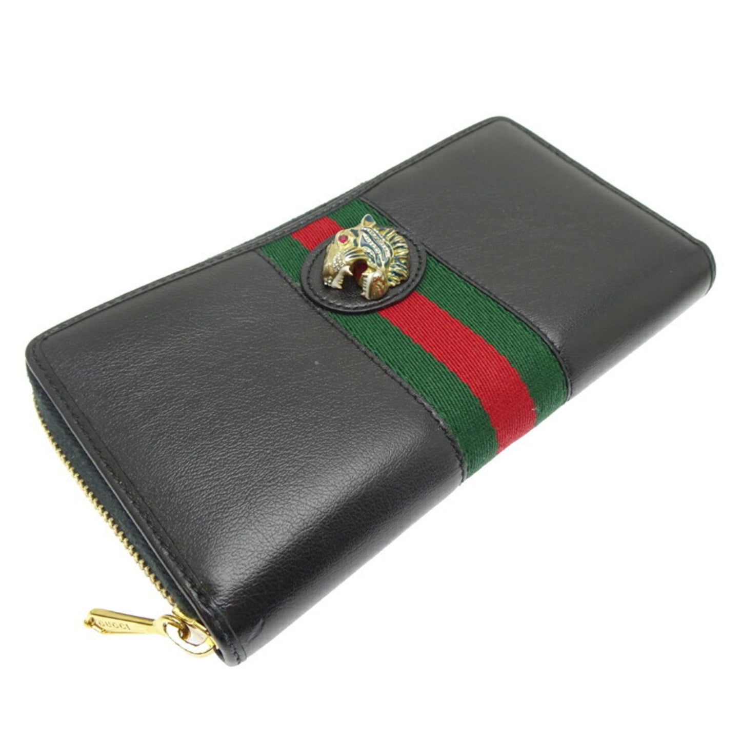Gucci Black Leather Long Wallet (Bi-Fold)