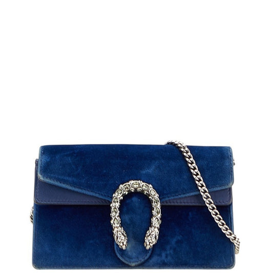 Gucci Blue Leather Shoulder Bag