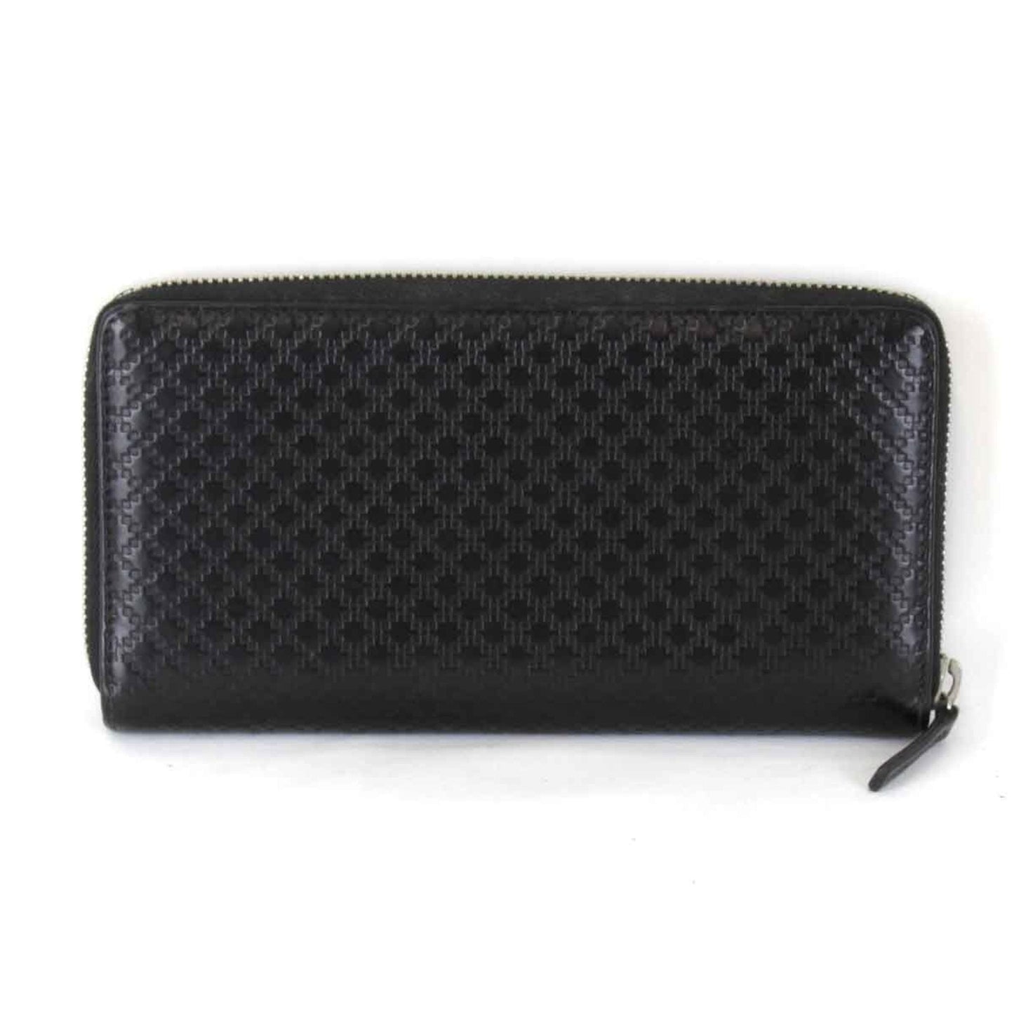 Gucci Diamante Black Leather Long Wallet (Bi-Fold)