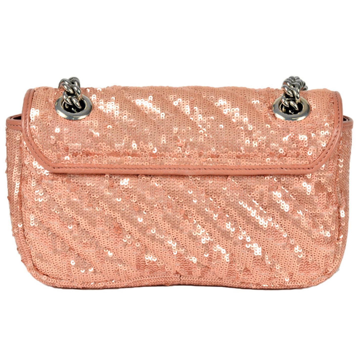 Gucci Pink Spangles Leather Shoulder Bag