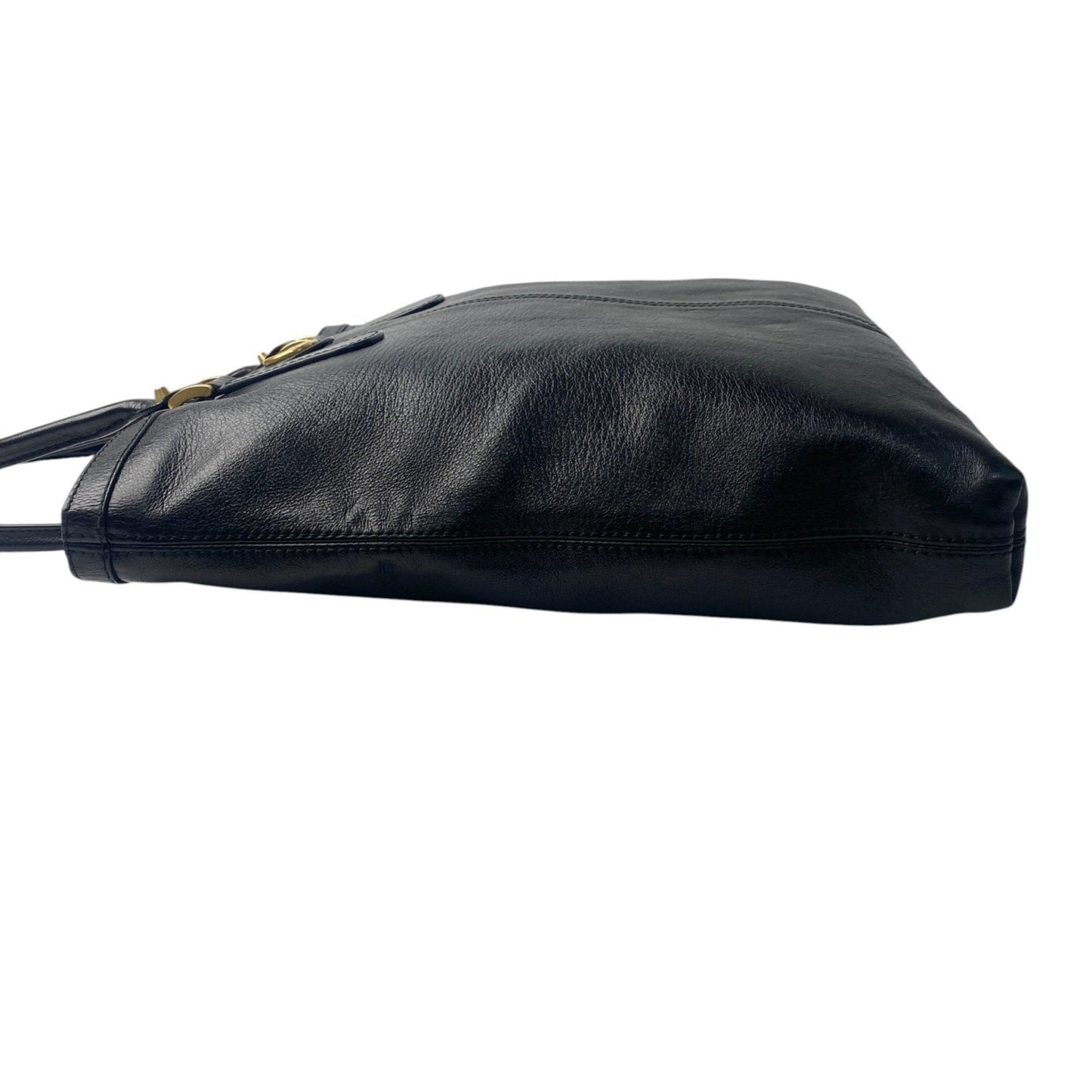 Gucci Black Leather Tote Bag