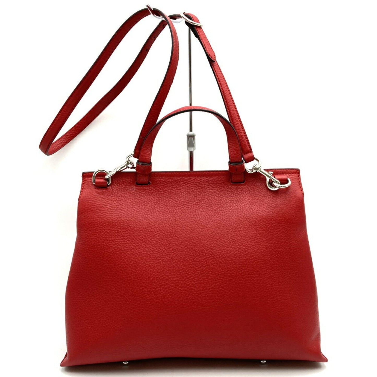 Gucci Red Color Leather Handbag Shoulder Bag