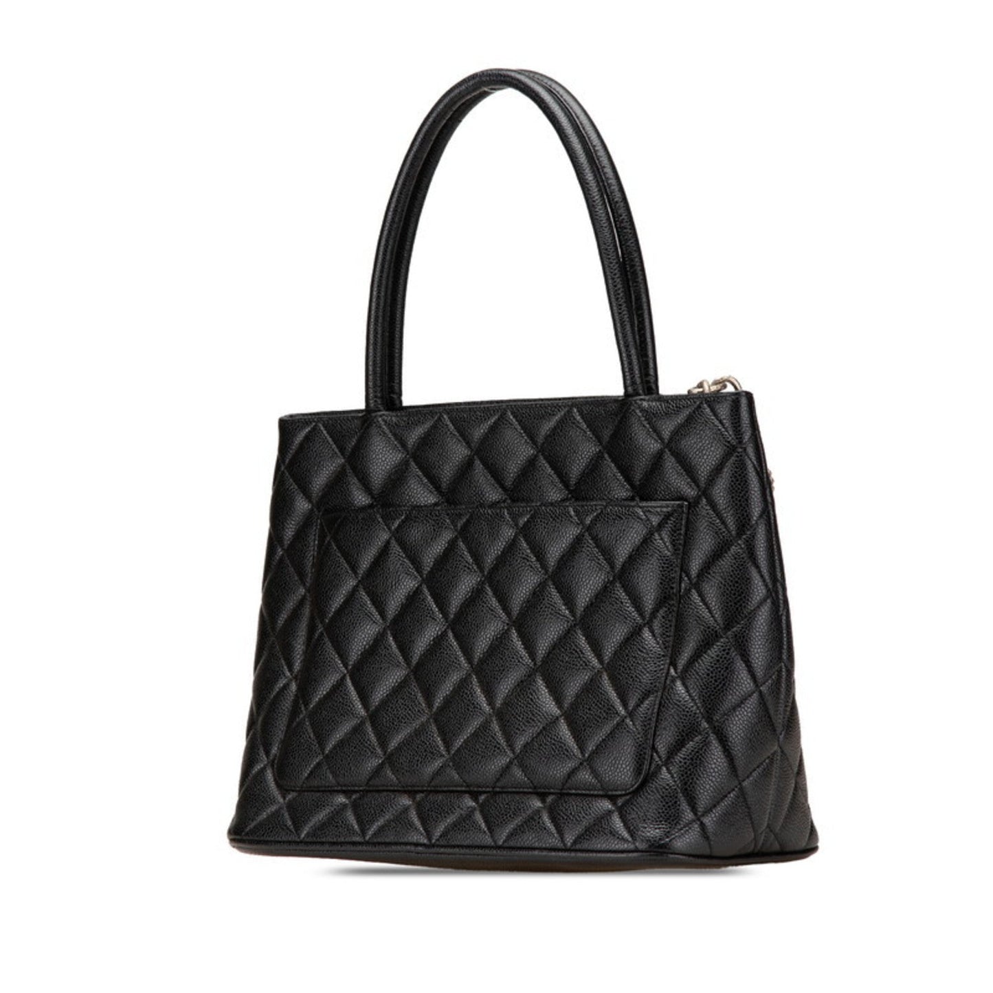 Chanel Black Grained Calfskin Tote Bag