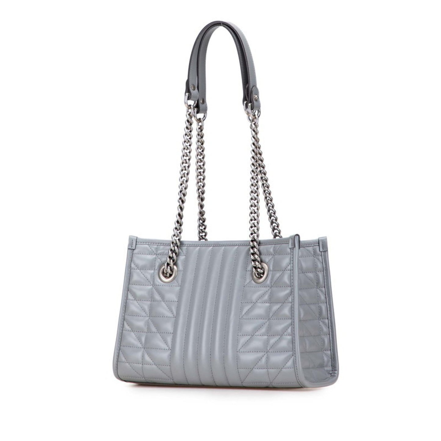 Gucci Gg Marmont Gray Leather Shoulder Bag Tote Bag