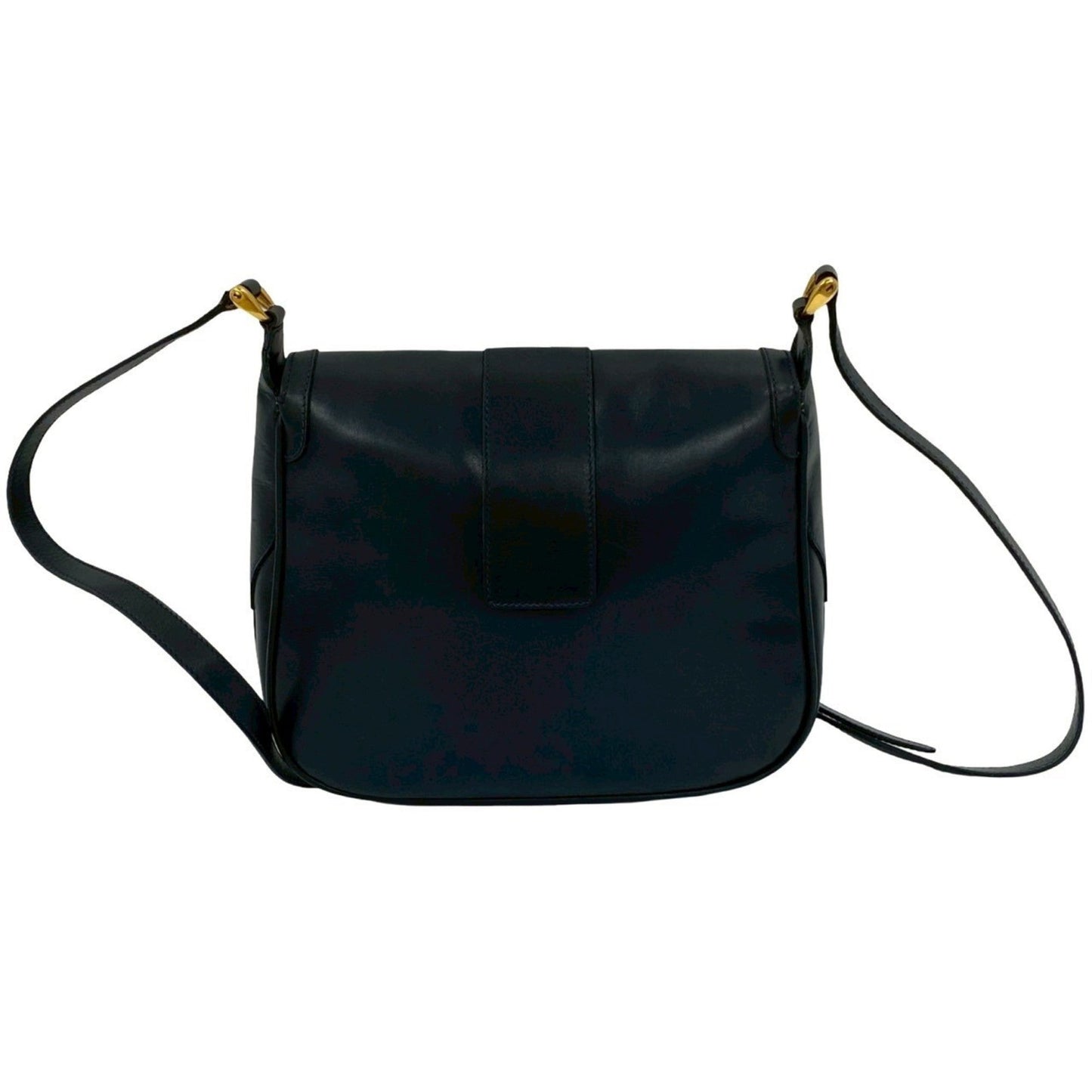 Gucci Navy Leather Pochette Shoulder Bag
