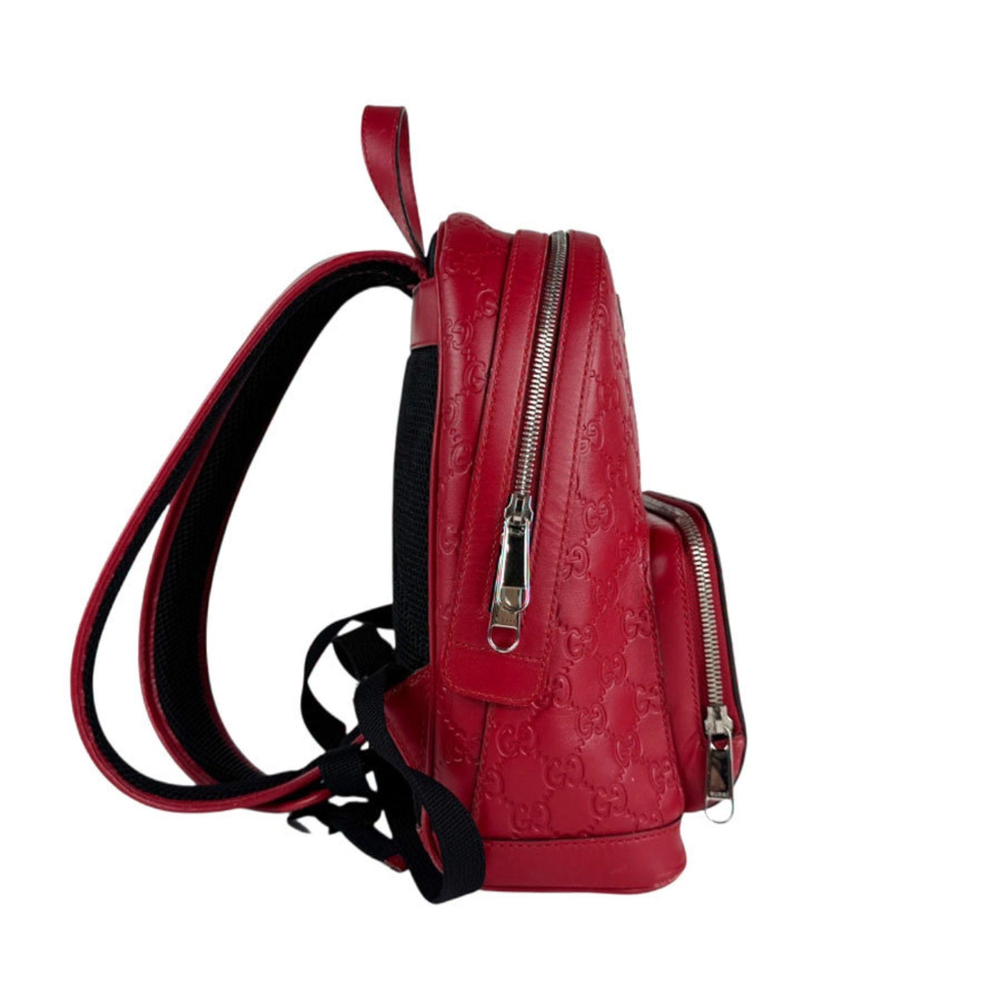 Gucci Red Color Leather Backpack
