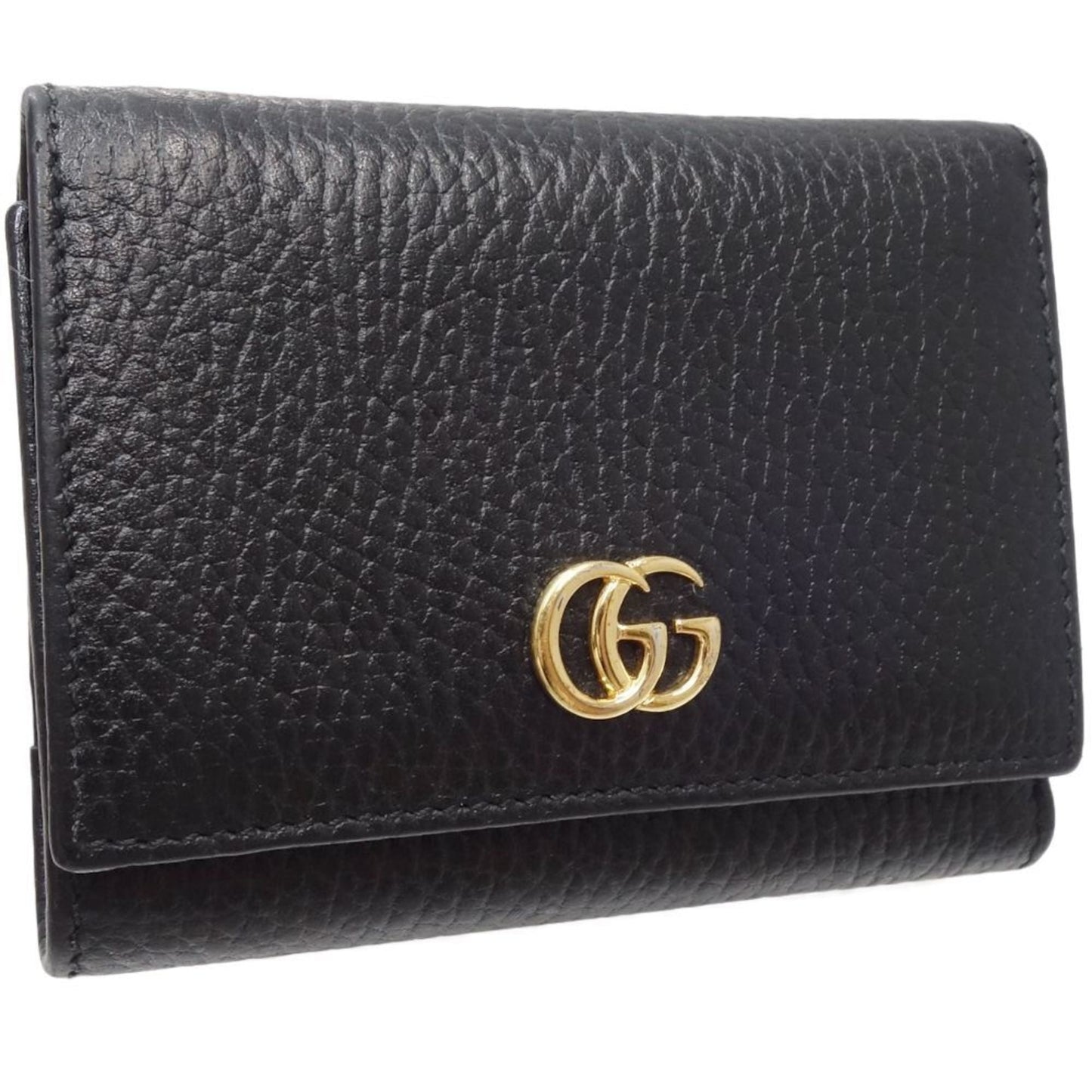 Gucci Black Leather Wallet (Tri-Fold)