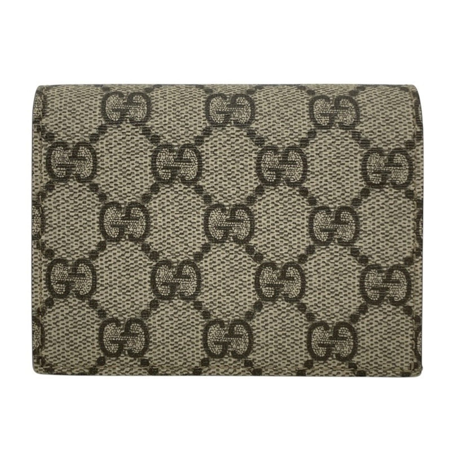 Gucci Beige Gg Supreme Wallet (Bi-Fold)