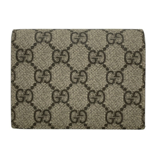 Gucci Beige Gg Supreme Wallet (Bi-Fold)